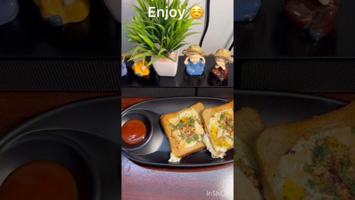 Bread toast on air fryer#shorts Breakfast on air fryer recipe #viralvideo#viralshorts#youtubeshorts
