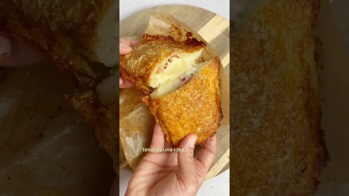 Calzone sin harinas✨ #calzone #recetas #airfryer #recetasairfryer #viral #mapetitebouchee