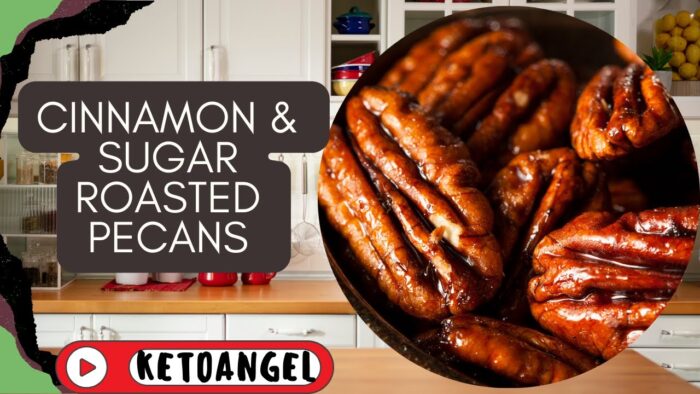 Cinnamon & Sugar Roasted Pecans Recipe in an Air Fryer