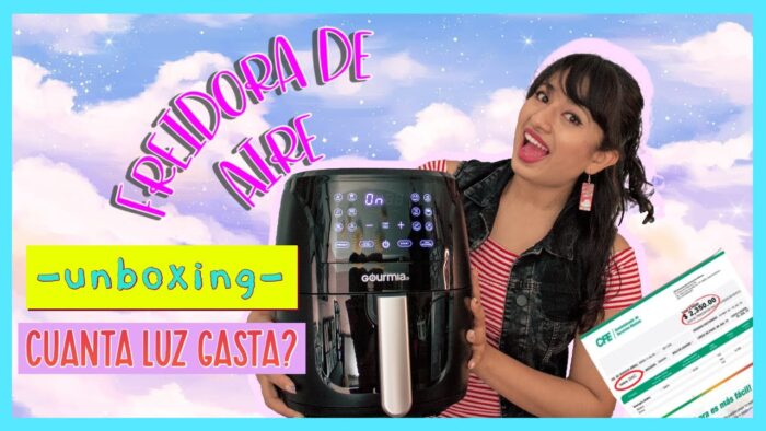🍟Freidora de aire Gourmia 5.7 |NO LA COMPRES sin ver este video |Cuánta luz usa? | Unboxing & Review