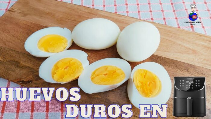 Huevos Duros Sin Agua: Cómo Cocer Huevos Duros en la Freidora de Aire/Air Fryer