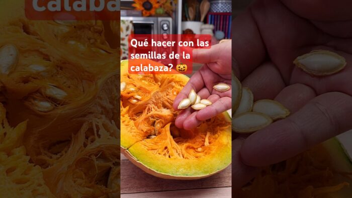 No tires las semillas de la calabaza 🎃 #recetasfaciles