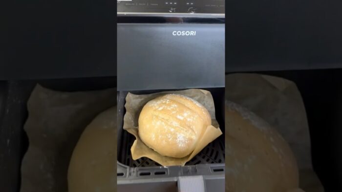 PAN DE PUEBLO EN LA FREIDORA DE AIRE muy tierno y crujiente #airfryer #cosori #cocinaespañola