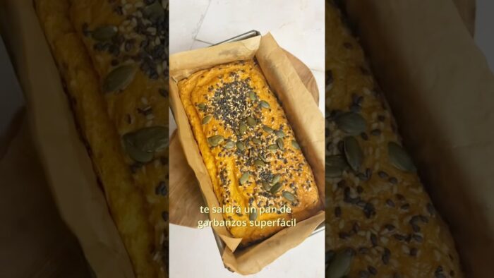 Pan de garbanzos ✨#pandegarbanzos #pansaludable #recetas #recetasairfryer #viral #mapetitebouchee
