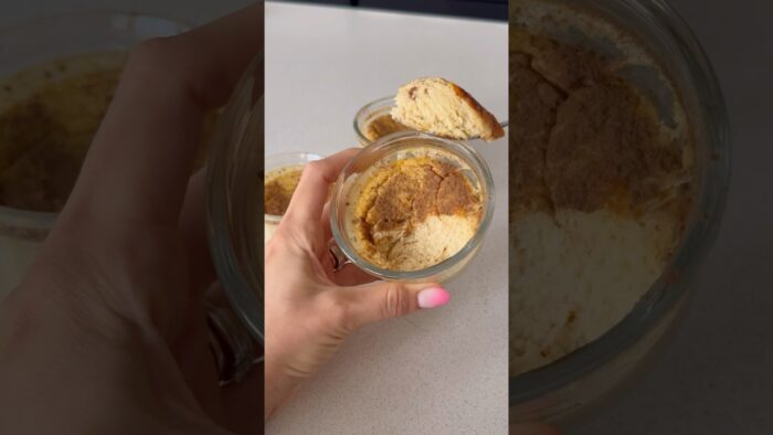 Postre de manzana en airfryer #recetas #recetasana #freidoradeaire #postreindividual #postrerapido