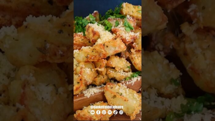 RECETAS DE PATATAS 🍟 DORADAS Y CRUJIENTES 😋 EN FREIDORA DE AIRE #airfryerrecipes #patatá #recetas