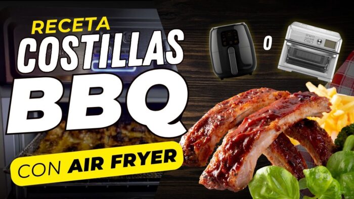 Receta Fácil de Costillas BBQ en Freidora de Aire (¡Para Principiantes!)