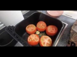 Salsa de tomate en freidora de aire