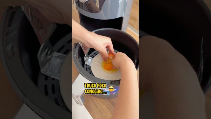 También puedes preparar los huevos en tu freidora de aire #tips #ideascreativas #hacks #tipshogar