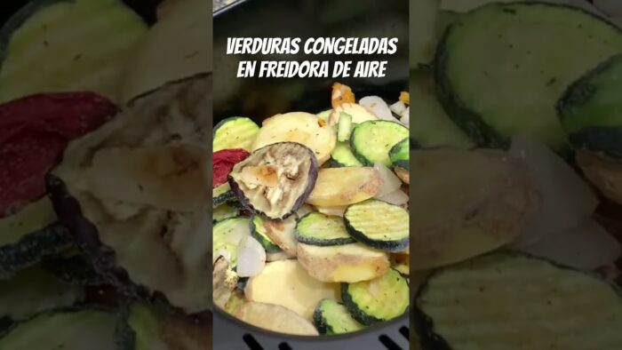 Verduras Congeladas en Freidora de Aire 🍆🥔🥒🫑