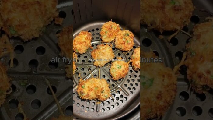 healthy, air fryer chicken nuggets 😝 full recipe on my IG caption #chickennuggets #airfryerrecipes