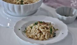 Risotto de setas deshidratadas