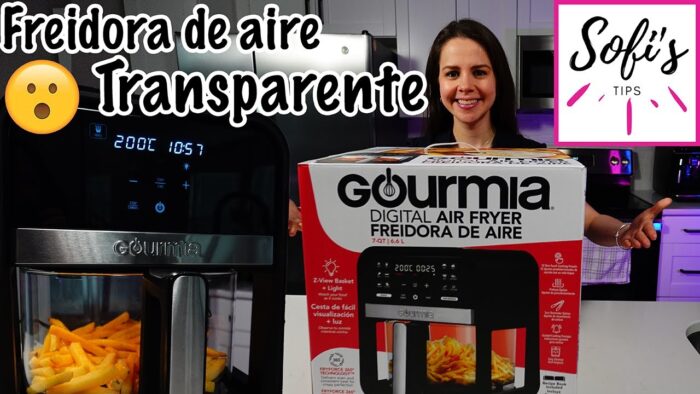 ¡Mira dentro! 👀Unboxing y Reseña de la Freidora de Aire Gourmia 6.6L con Canastilla de Vidrio GAF719