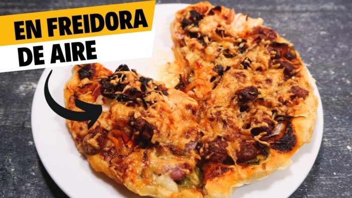 ¡Pizza en Air Fryer Deliciosa! 🍕 Receta Fácil y Super crujiente