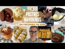 4 POSTRES NAVIDEÑOS *Fáciles y Rápidos* en FREIDORA de AIRE