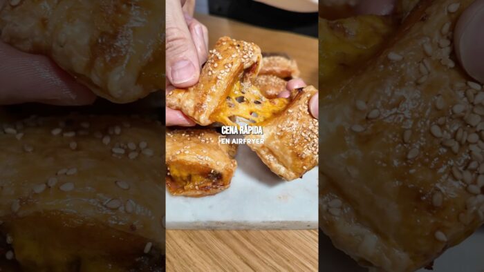 CENA RÁPIDA Y FÁCIL EN AIRFRYER #recetacocina #receta #recetascocina #recetas