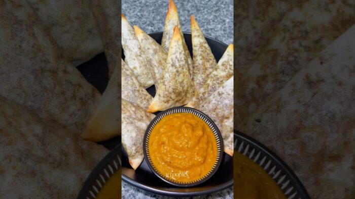 Chilly Beef Samosas, air fried & oven baked #ktcooks #recipe #food #samosa #beef #airfryer #cooking