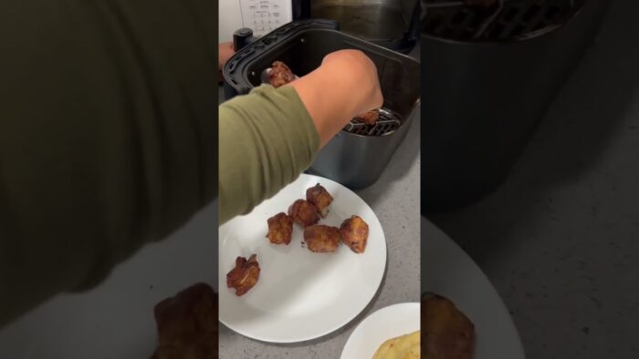 Como preparar chicharrones en la freidora de aire fácil y rápido 👍