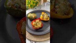 Easy & Delicious Paneer-Stuffed Capsicum Recipe | Quick Air Fryer Snack #airfryerrecipes #a ...