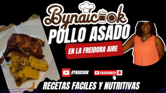 FACIL Y DELICIOSO pollo horneado en la freidora de aire.