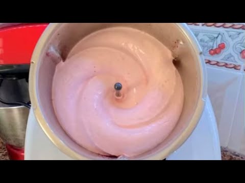 Helado/Espuma o Mouse de fresas natural en Thermomix TM31-TM5-TM6