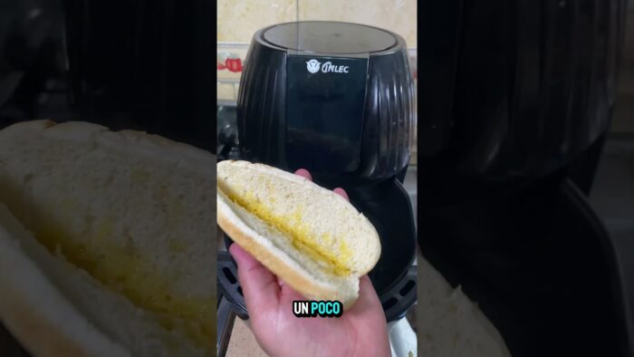 Hot dog en Airfryer (perro caliente en freidora de aire ) #receta #recetacocina #hotdog
