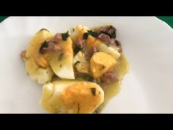 Huevos en salsa verde con Thermomix/ Receta realizada por #JustaMolina