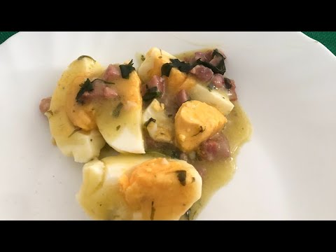 Huevos en salsa verde con Thermomix/ Receta realizada por #JustaMolina