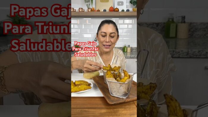 La receta más Saludable y fácil de PAPAS GAJO. Menos grasa, más sabor. Botana o Guarnición #shorts