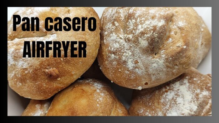 🥖PAN EN FREIDORA DE AIRE: Sin amasar 🥖