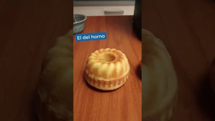 Pastel de vainilla ¿en horno o en air fryer?
