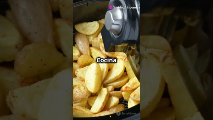 Patatas crujientes en freidora de aire #shorts #airfryer #patatasfritas #recetas
