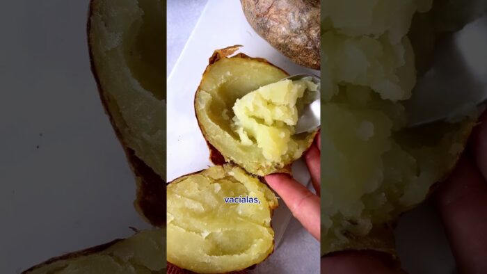 Patatas rellenas en freidora de aire – Recetas Ideal #shorts