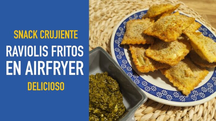 🤩RAVIOLIS FRITOS en AirFryer Cecofry 5000, el mejor SNACK crujiente y rápido en tu freidora de aire