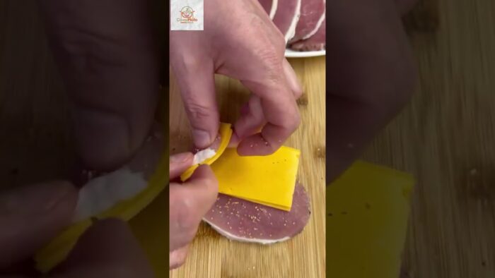 ROLLITOS DE LOMO CON QUESO en FREIDORA DE AIRE, un pecado muy rápido de preparar #recetas #airfryer