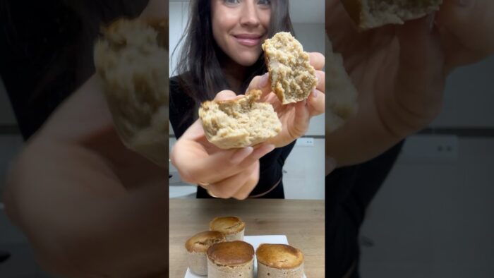 Receta de magdalenas sin azúcar, sin gluten, sin lactosa con fruta en horno o Air fryer #receta