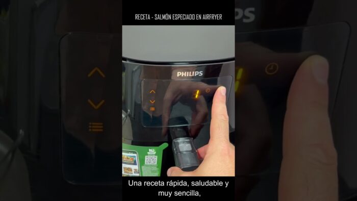 Receta salmón especiado en airfryer #shorts #recetasairfryer #recetas #recetasfaciles