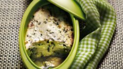 Recette : Flan de courgettes, fromage de chèvre et basilic au Thermomix