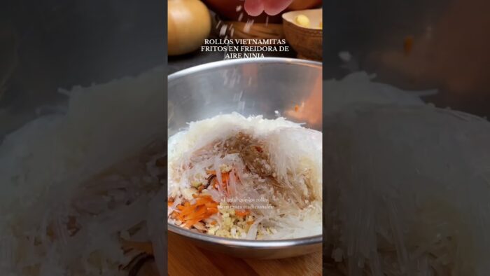 Rollos vietnamitas fritos en freidora de aire Ninja #andresgallegos  #foodie #comida #receta #shorts