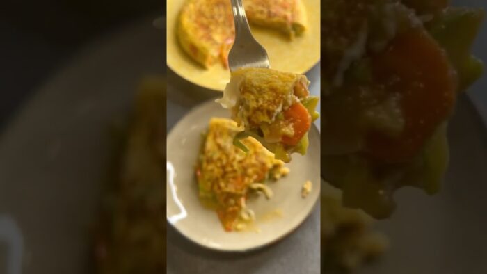 TORTILLA DE VERDURAS🥒en FREIDORA DE AIRE, muy sencilla y rápida Verdu🧡Ricas #airfryer #recetas