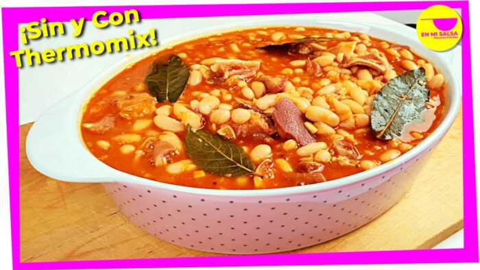 😋 Tienes que Probar estas JUDÍAS BLANCAS o ALUBIAS con OREJA de Cerdo 🐷 ¡Están deliciosas!