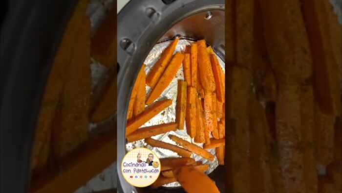 Zanahorias en Freidora de aire #shorts #cocinandoconpastelucas