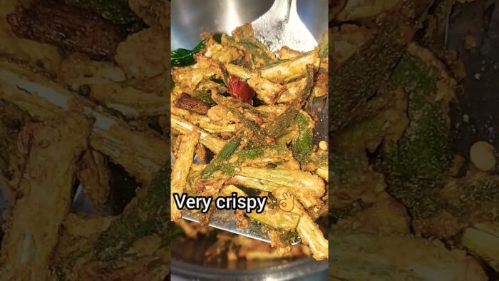 kurkuri bhindi recipe in air fryer| karari bhindi kaise banaen bhujiya | sabji | crispy fry#shorts