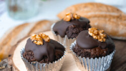 Magdalenas de chocolate borrachas