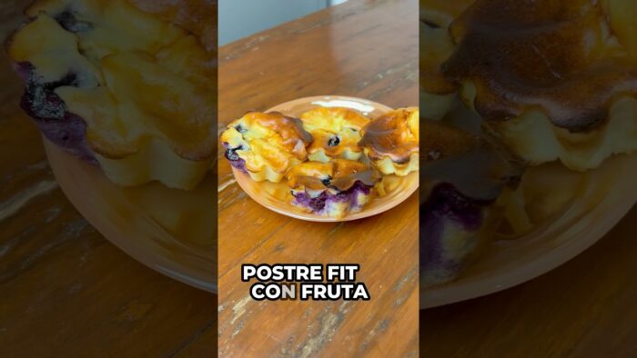 #postre en #freidoradeaire con #frutas y #yogurtgriego #blueberry