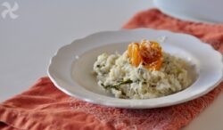Risotto de lechuga y puerro