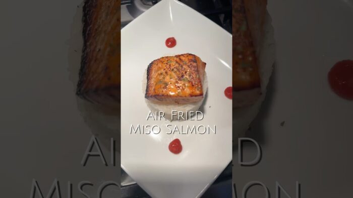 Air Fried Miso Salmon #salmon #shorts #dinnerrecipe #airfryer