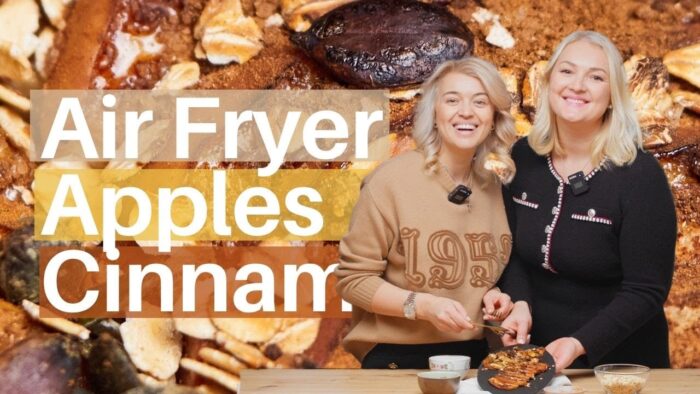 Air Fryer Apples with Cinnamon & Oats | Easy & Healthy Dessert Recipe!