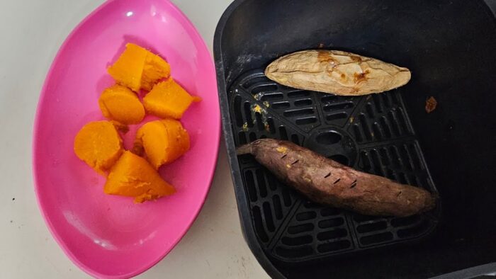 Air Fryer Baked Sweet Potatoes EasySweet Potato Recipe #healthysnacks #sweetpotato