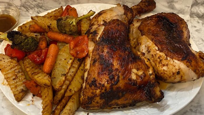 Air Fryer Dinner Recipe #dinner #fry #airfryer #cooking #chicken #airfryerrecipes #yt #dinnerrecipes